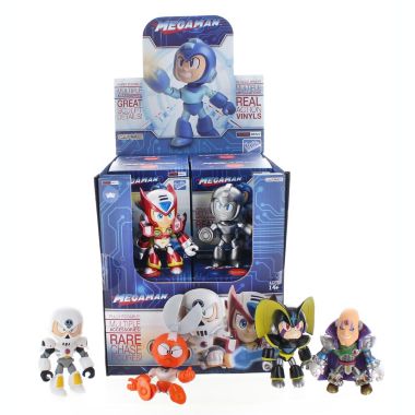 Mega Man Blind Box Metallic Action Vinyl - One Random 3.25-Inch Mini Mystery Figure With Metallic Armor & Multiple Articulation - Loyal Subjects Toy Collection - Proto, Skull, Sigma, Bass, Zero Man. View a larger version of this product image.