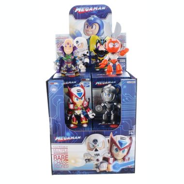 Mega Man Blind Box Metallic Action Vinyl - One Random 3.25-Inch Mini Mystery Figure With Metallic Armor & Multiple Articulation - Loyal Subjects Toy Collection - Proto, Skull, Sigma, Bass, Zero Man. View a larger version of this product image.