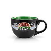 Friends Central Perk Ceramic Soup Mug   Features Central Perk Coffee Shop Logo From Friends   Large Mug For Soups, Coffee, & More   Holds 24 Ounces