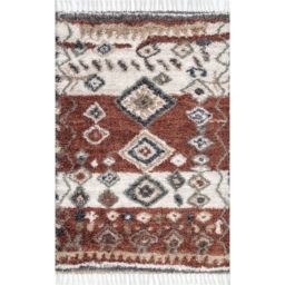 nuLOOM Southwestern Rosemarie Moroccan Tassel Shag Area Rug