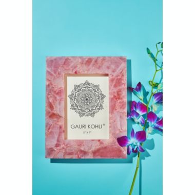 GAURI KOHLI Cherish Rose Quartz Picture Frame 5" x 7". View a larger version of this product image.