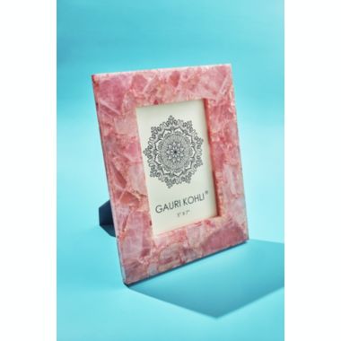 GAURI KOHLI Cherish Rose Quartz Picture Frame 5" x 7". View a larger version of this product image.