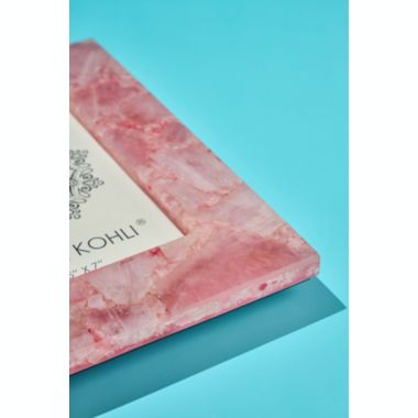 GAURI KOHLI Cherish Rose Quartz Picture Frame 5" x 7". View a larger version of this product image.