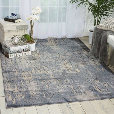 Michael Amini Michael Amini Ma60 Gleam MA602 Slate/Gray/Beige Area Rug - 7'10 x 10'6. View a larger version of this product image.