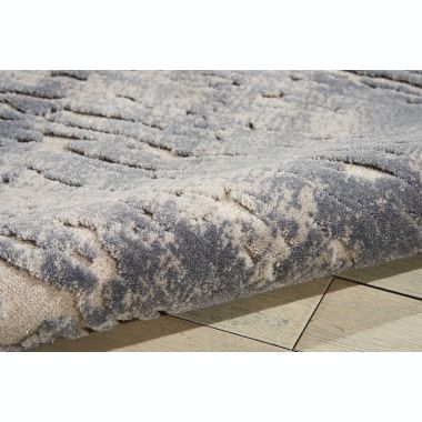 Michael Amini Michael Amini Ma60 Gleam MA602 Slate/Gray/Beige Area Rug - 7'10 x 10'6. View a larger version of this product image.