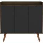 Alternate image 0 for Discount Trends  Classic Nordic Scandinavian Buffet Sideboard with 3 doors and wood legs