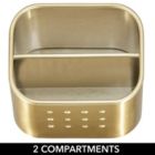 Alternate image 2 for mDesign Metal Kitchen Sink Storage Caddy, Soap / Sponge Holder