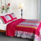 Alternate image 0 for Blancho Bedding Blooming Garden Cotton 3PC Vermicelli-Quilted Patchwork Quilt Set (Full/Queen Size)