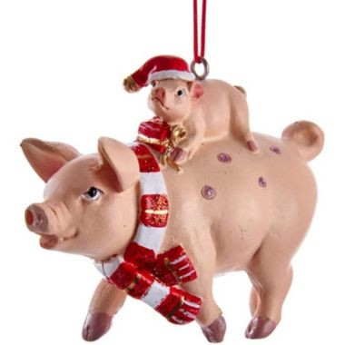 Kurt Adler Pig and Piglet Ornament. View a larger version of this product image.