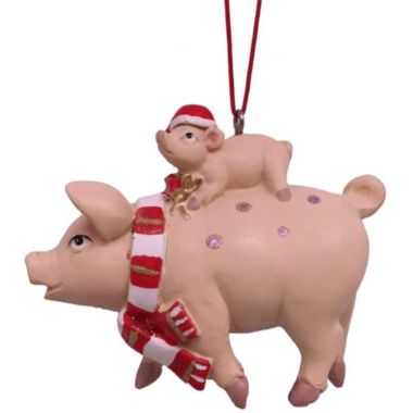 Kurt Adler Pig and Piglet Ornament. View a larger version of this product image.