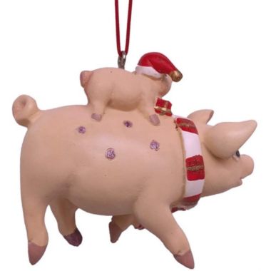 Kurt Adler Pig and Piglet Ornament. View a larger version of this product image.