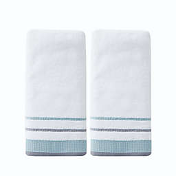 Saturday Knight Ltd Go Round Soft Terry Design Bath Hand Towel Set - 2 Piece - 16x26