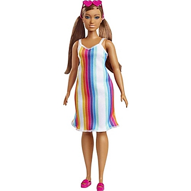 Barbie Loves The Ocean Beach-Themed Doll (11.5&quot; Curvy Brunette), Made from Recycled Plastics. View a larger version of this product image.