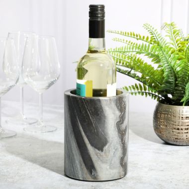 Laurie Gates California Designs 4.75 Inch Grey Marble Wine Cooler. View a larger version of this product image.