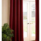 Alternate image 1 for Plow & Hearth Madison Double-Blackout Back-Tab Curtains, 40"W x 96" Panels, Ruby