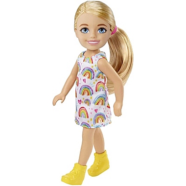 Mattel Barbie Chelsea Blonde Hair Rainbow Dress Doll. View a larger version of this product image.