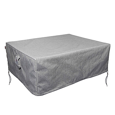 Summerset Shield Platinum 3-Layer Water Resistant Outdoor Coffee Table Cover - 56x28", Grey Melange. View a larger version of this product image.