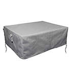 Alternate image 1 for Summerset Shield Platinum 3-Layer Water Resistant Outdoor Coffee Table Cover - 56x28", Grey Melange