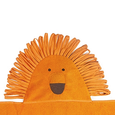 Ninety Six Kids Bath Collection 27&quot; x 54&quot; Cotton Orange Lion Hooded Bath Towel. View a larger version of this product image.
