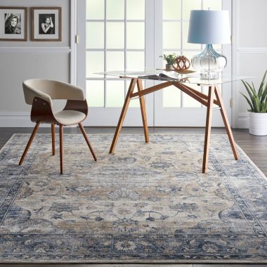 kathy ireland Home Malta MAI13 Blue/Ivory/Beige Indoor Area Rug - 7'10 x 10'10. View a larger version of this product image.
