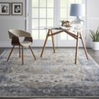 Alternate image 3 for kathy ireland Home Malta MAI13 Blue/Ivory/Beige Indoor Area Rug - 7'10 x 10'10