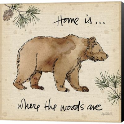 Great Art Now Lodge Life I By Anne Tavoletti 12 Inch X 12 Inch Canvas Wall Art Bed Bath Beyond