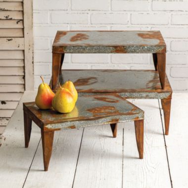 Slickblue Set of Three Metal Table Risers. View a larger version of this product image.