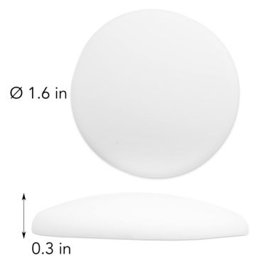 LIVAIA Door Stoppers Wall Protector  10x White Door Stopper 16in Door Stops For Wall. View a larger version of this product image.