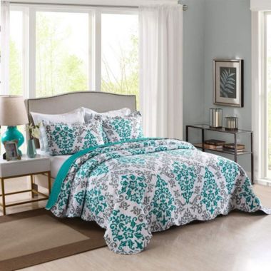 MarCielo 3 Piece Quilted Bedspread Quilt Set Lightweight Bedspread. View a larger version of this product image.