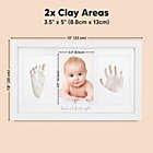 Alternate image 3 for KeaBabies Baby Hand and Foot Print Kit, Duo Baby Picture Frame for Newborn, Baby Keepsake Frames (Alpine White)