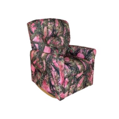 Dozydotes Contemporary Child Rocker Recliner - Pink True Timber MC2 DZD11825. View a larger version of this product image.