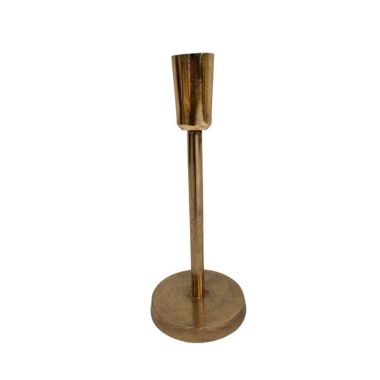 BIDK Home 8" Bronze Contemporary Candlestick Holder Tabletop Decor - Medium. View a larger version of this product image.
