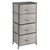 mDesign Vertical Dresser Storage Tower with 4 Drawers