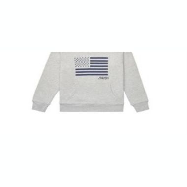 Ralph Lauren Big Boy's Embroidered Terry Cotton Hoodie Gray Size S. View a larger version of this product image.