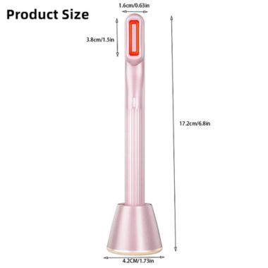 Jahy2Tech 4 in 1 Red Light Therapy Facial Eye Massager in Pink. View a larger version of this product image.