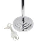 Alternate image 2 for Elegant Designs Home Decorative Contemporary Romantic Cascading Crystal and Chrome Floor Lamp with Drum Shade - Gray