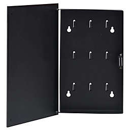 Home Life Boutique Key Box with Magnetic Board Black 11.8