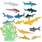 Alternate image 2 for SCS Direct Sharks Toys Action Figure Bucket - 41 Piece Playset, 15 Unique Sculpts w Toy Great White Shark, Hammerhead, Whale & More, Fun Deep Sea Fish Set