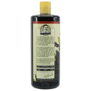 Dr Jacobs Naturals 32 Oz. 3 Pack Pure Castile Liquid Soap - Charcoal. View a larger version of this product image.