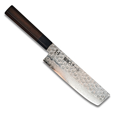 Made in Japan   Tsumugi 180 by Ginza Steel - Nakiri Knife 165mm. View a larger version of this product image.