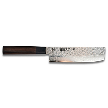 Made in Japan   Tsumugi 180 by Ginza Steel - Nakiri Knife 165mm. View a larger version of this product image.