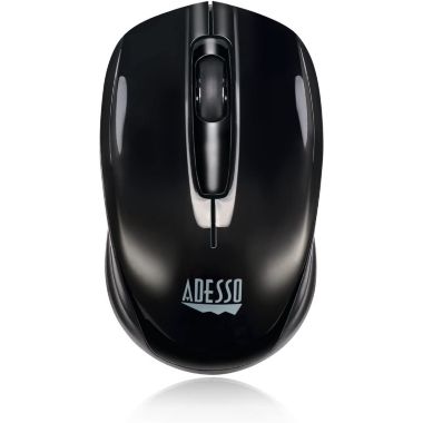 Adesso - Mouse Wireless Mini S50 Portable 3 Buttons up to 1200dpi PC/Mac - Black. View a larger version of this product image.