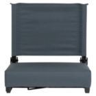 Alternate image 1 for Flash Furniture Set of 2 Grandstand Comfort Seats by Flash - 500 lb. Rated Lightweight Stadium Chair with Handle & Ultra-Padded Seat, Dark Blue [XU-STA-DKBL-GG]