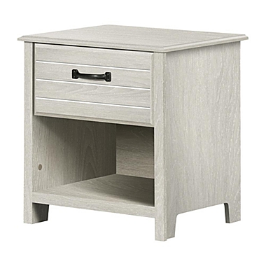 South Shore Ulysses 1-Drawer Nightstand - Winter Oak. View a larger version of this product image.