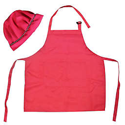 Kella Milla Kids Apron & Matching Hat Set / Pink
