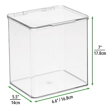 mDesign Wide Plastic Desk Organizer Box for Home Office, 4 Pack. View a larger version of this product image.