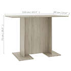 Alternate image 2 for vidaXL Dining Table Sonoma Oak 43.3"x23.6"x29.5" Engineered Wood