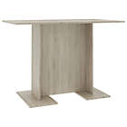 Alternate image 3 for vidaXL Dining Table Sonoma Oak 43.3"x23.6"x29.5" Engineered Wood
