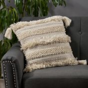 GDF Studio Linda Boho Yarn and Cotton Pillow Cover