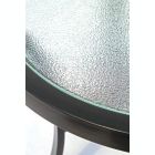 Alternate image 1 for Garden Elements Bellevue Aluminum Rim 40" Round Glass Top Dining Table, Dark Taupe